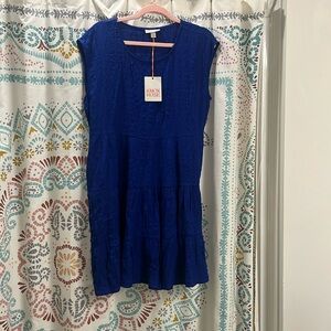 Knox rose blue cap sleeve dress